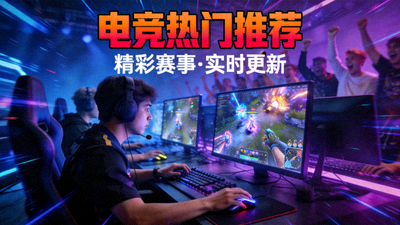 电竞热门视频推荐封面 - 电竞比赛激烈场景