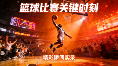篮球赛事录像视频封面 - 篮球比赛关键时刻